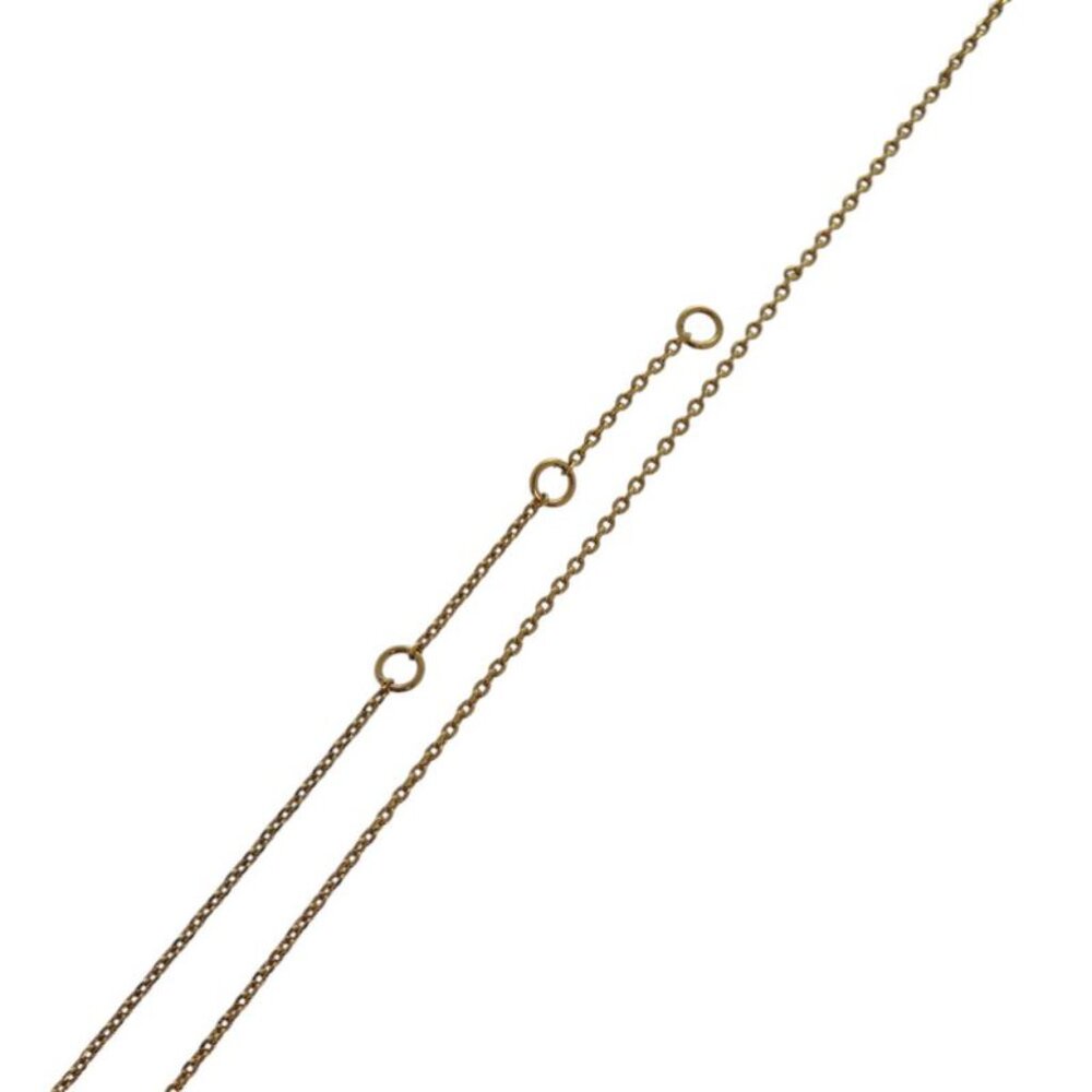 Celine Triomphe Sparkle Metal Rhinestone Gold Necklace - Picture 7 of 10
